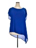 Torrid 100% Polyester Blue Short Sleeve Blouse Size 2X Plus (2) - photo 1