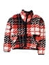 The North Face 100% Polyester Plaid Red Track Jacket Size 12 - photo 1