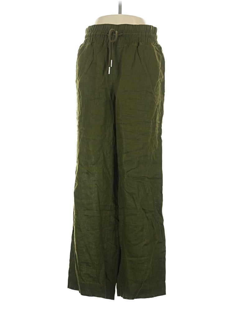 Pre-owned Quince Linen Pants In Green