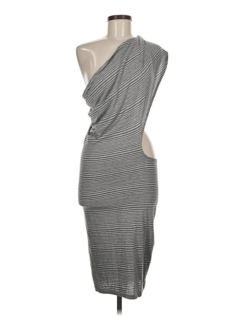 Pre-owned Bebe Casual Dress In Gray
