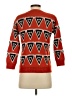 Unbranded Hearts Color Block Graphic Orange Pullover Sweater Size S - photo 2