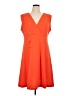 Calvin Klein Solid Orange Casual Dress Size 16 - photo 1