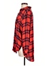 Hester & Orchard 100% Rayon Plaid Red 3/4 Sleeve Button-Down Shirt Size L - photo 5