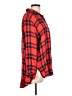 Hester & Orchard 100% Rayon Plaid Red 3/4 Sleeve Button-Down Shirt Size L - photo 4