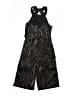 Zunie Metallic Black Jumpsuit Size 12 - photo 2