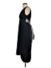 Max Mara 100% Silk Black Blue Cocktail Dress Size S - photo 5