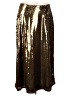 MICHAEL Michael Kors 100% Polyester Metallic Gold Formal Skirt Size L - photo 1