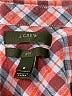 J.Crew 100% Cotton Checkered-gingham Burgundy Long Sleeve Button-Down Shirt Size 6 - photo 3