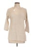 Michael Stars 100% Cotton Ivory Tan Pullover Sweater Size Lg (2) - photo 1