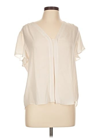 Rebecca Taylor Short Sleeve Silk Top (view 1)