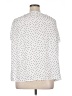 Pleione 100% Polyester Polka Dots White 3/4 Sleeve Blouse Size XL - photo 2