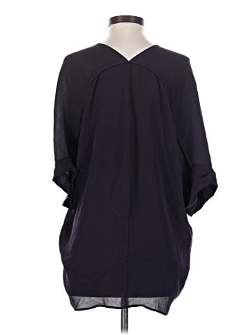 Vince. 3/4 Sleeve Silk Top (view 2)