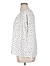 Pleione 100% Polyester Polka Dots White 3/4 Sleeve Blouse Size XL - photo 5