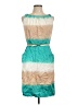 Nine West Color Block Teal Cocktail Dress Size 10 - photo 1