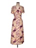 Halogen Print Purple Cocktail Dress Size L - photo 1