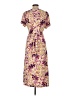 Halogen Print Purple Cocktail Dress Size L - photo 2