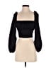 Princess Polly 100% Polyester Black 3/4 Sleeve Blouse Size 2 - photo 1
