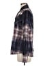 Roar 100% Cotton Plaid Blue Long Sleeve Button-Down Shirt Size M - photo 5