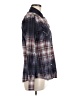 Roar 100% Cotton Plaid Blue Long Sleeve Button-Down Shirt Size M - photo 4