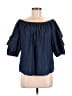 BP. 100% Cotton Blue Short Sleeve Blouse Size M - photo 1