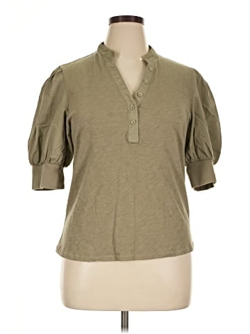 Habitual 3/4 Sleeve Button-Down Shirt (view 1)