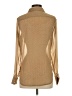Joe Fresh 100% Polyester Polka Dots Tan Long Sleeve Blouse Size S - photo 2