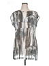 CAbi 100% Polyester Graphic Gray Casual Dress Size XL - photo 1