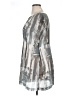 CAbi 100% Polyester Graphic Gray Casual Dress Size XL - photo 5