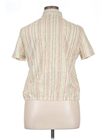 Alfred Dunner Short Sleeve Button-Down Shirt (view 2)