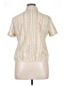 Alfred Dunner Stripes Ivory Short Sleeve Button-Down Shirt Size 14 - photo 2