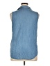 Karen Kane Blue Sleeveless Button-Down Shirt Size XL - photo 2