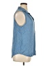 Karen Kane Blue Sleeveless Button-Down Shirt Size XL - photo 4
