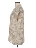 H By Halston 100% Polyester Animal Print Ivory Sleeveless Blouse Size M - photo 5