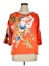 Soft Surroundings 100% Polyester Orange 3/4 Sleeve Blouse Size XL (petite) - photo 1