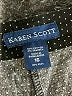 Karen Scott Houndstooth Black Shorts Size 16 - photo 3