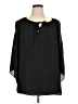 Sharagano 100% Polyester Black 3/4 Sleeve Blouse Size 1X - photo 1