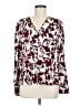 Lewit Burgundy Long Sleeve Silk Top Size M - photo 1