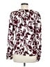 Lewit Burgundy Long Sleeve Silk Top Size M - photo 2