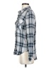 Maurices 100% Viscose Plaid Gray Long Sleeve Button-Down Shirt Size XS - photo 5