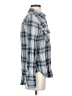Maurices 100% Viscose Plaid Gray Long Sleeve Button-Down Shirt Size XS - photo 4