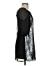 Hype Graphic Silver Cocktail Dress Size 4 - photo 4
