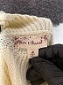Hem & Thread 100% Acrylic Ivory Yellow Pullover Sweater Size M - photo 4