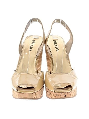 Prada Patent Leather Wedges (view 2)