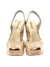 Prada Gold Patent Leather Wedges Size EU 37 - photo 2