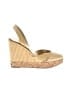 Prada Gold Patent Leather Wedges Size EU 37 - photo 1