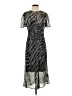 Rag & Bone 100% Silk Animal Print Blue Gray Cocktail Dress Size 4 - photo 1