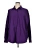 Express 100% Polyester Solid Purple Long Sleeve Blouse Size XL - photo 1