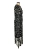 Rag & Bone 100% Silk Animal Print Blue Gray Cocktail Dress Size 4 - photo 4