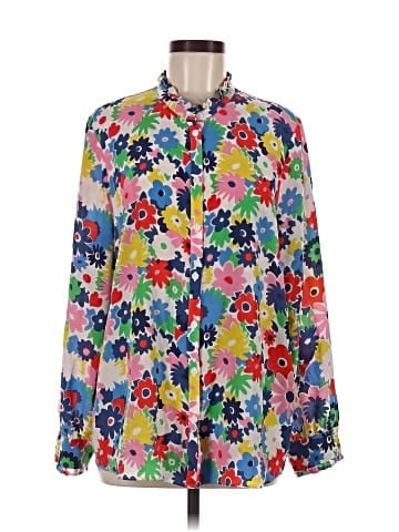 Boden Long Sleeve Silk Top (view 1)