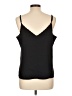 Ann Taylor LOFT 100% Polyester Black Sleeveless Blouse Size L - photo 2